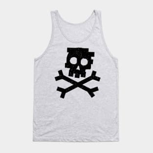 Punk Skull Design Tank Top